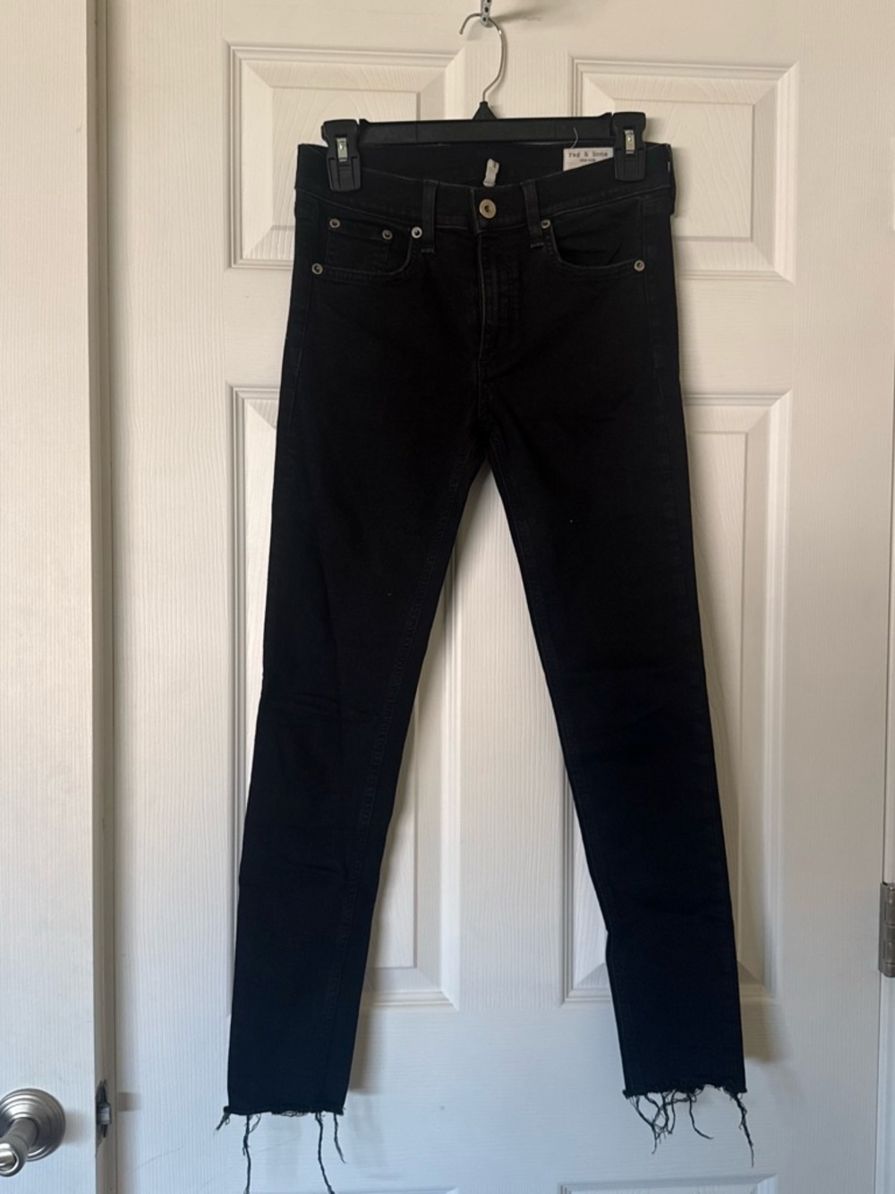 Rag & Bone Raw Hem Skinny Jeans
